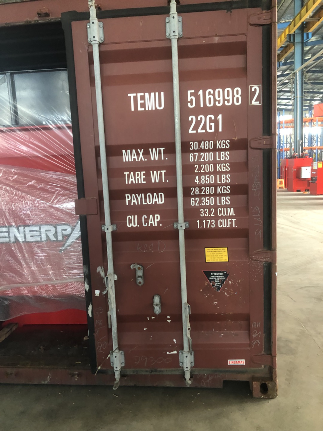 ENERPAT MSA-F1200 Single Shaft Shredder on the way to Australia