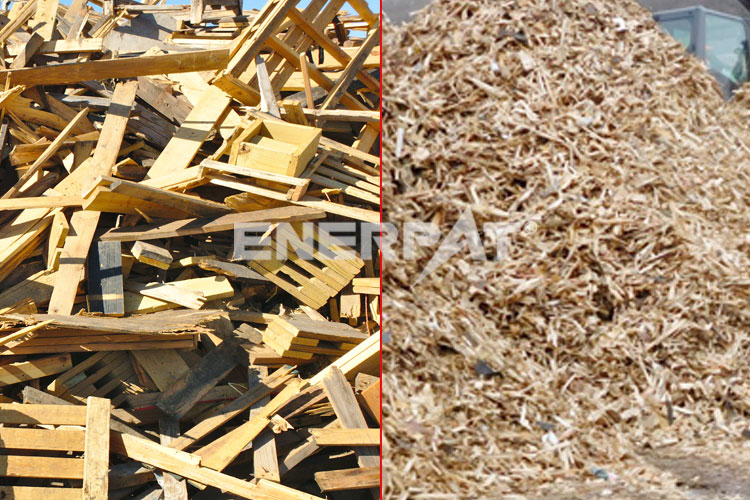 two shaft wood shredder machine