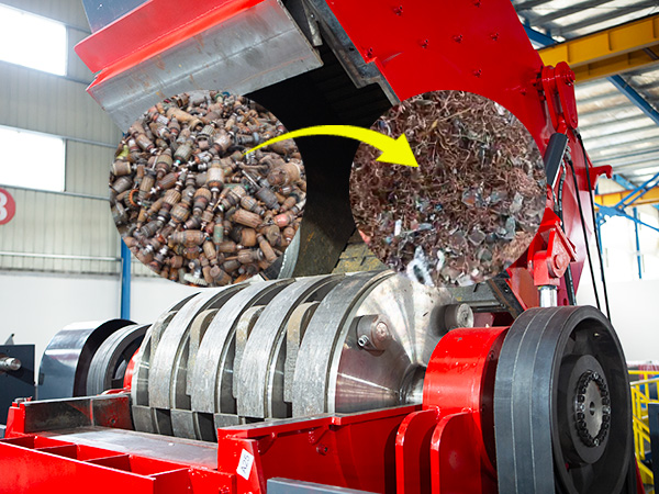 ENERPAT Shredder for Old Aluminum Motors