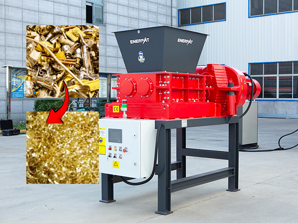 Industrial Metal Shredder for Brass