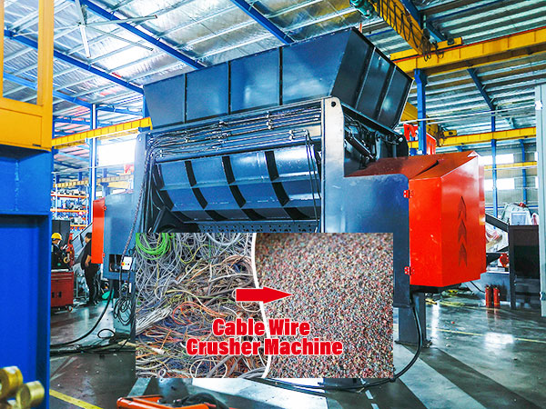 One Shaft Shredder for Electrical Cables